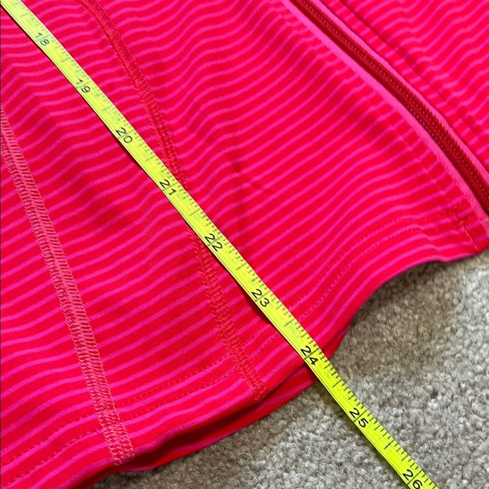 Lole Vibrant Pink Women's Athletic Zip Up Jacket Side pocket UPF 50 Size Large - Picture 11 of 11